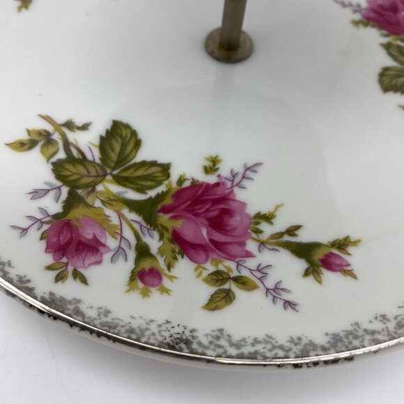 VTG Moss Rose coffee pot set Floral Chintz country cottage core shabby chic - Picture 8 of 16